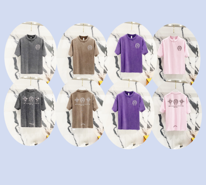 Chrome Hearts Short Sleeve Shirt The make old cross-shaped letters CP00110