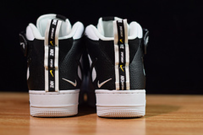 nike air force 1 mid utility white black 804609-103