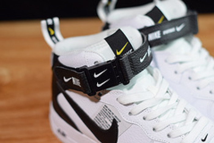 nike air force 1 mid utility white black 804609-103